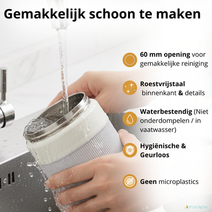 Thermosfles Flessenwarmer Onderweg 450ML (2026) – Oplaadbaar & Draadloos – RVS Multifunctioneel voor Baby & Volwassenen