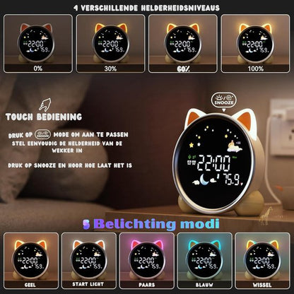 Slaaptrainer & Kinderwekker met Nachtlampje