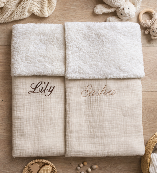 Hydrofiel Teddy Babydeken – Warme en Ademend Deken voor Wieg, Ledikant of Kinderwagen