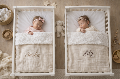 Hydrofiel Teddy Babydeken – Warme en Ademend Deken voor Wieg, Ledikant of Kinderwagen