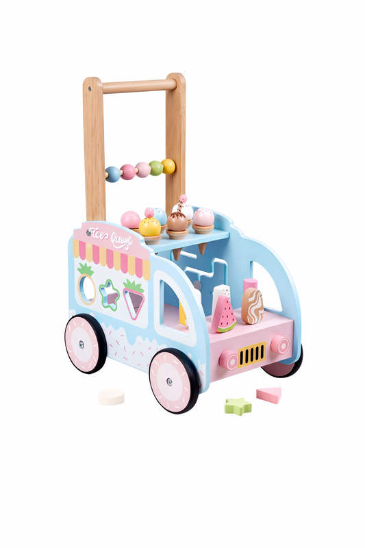 Loopwagen met Speelgoed – IJskar, Bouwkar & Blokkenkar – Stimuleert Motoriek